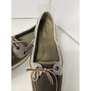 Sperry Women's Top Sider STS81051 Tan Leather Boat Shoe - Size 7.5 M